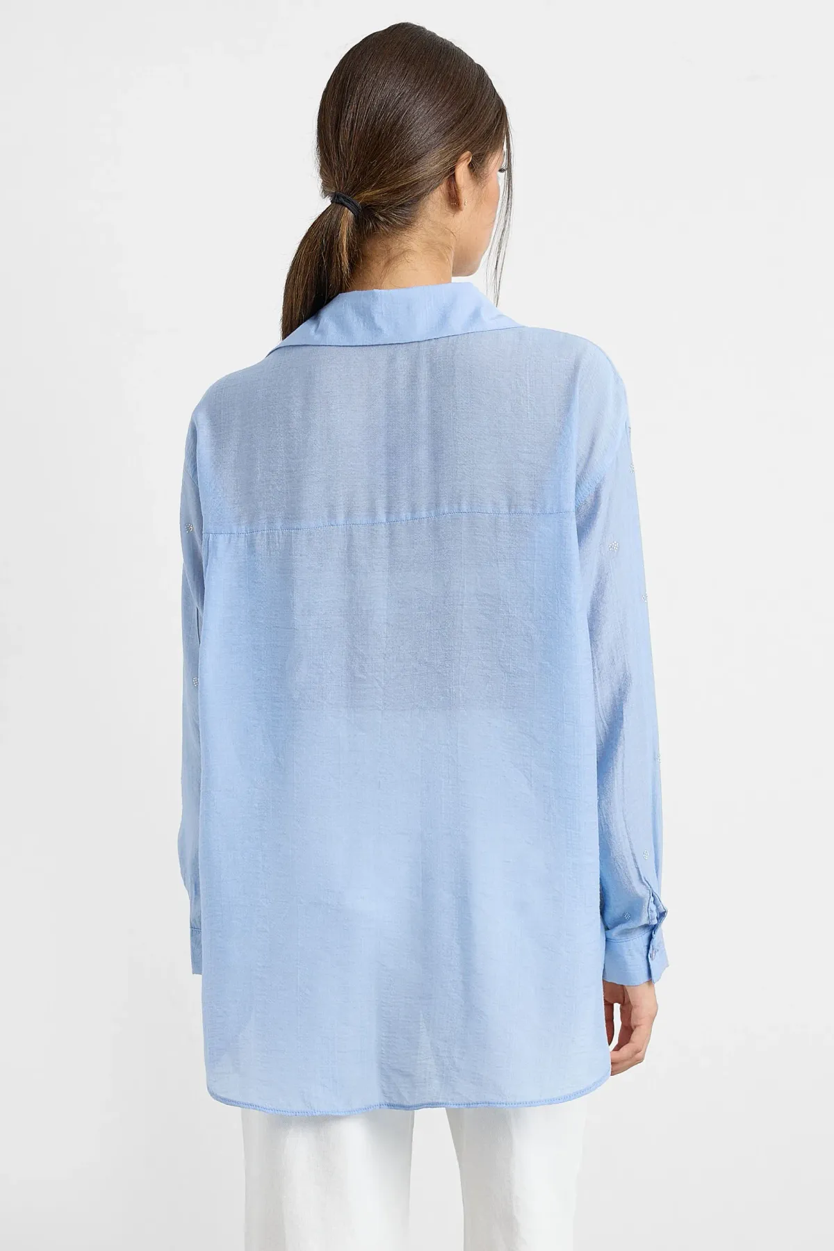 Casual Long Sleeve Shirt with Shirt Collar 6