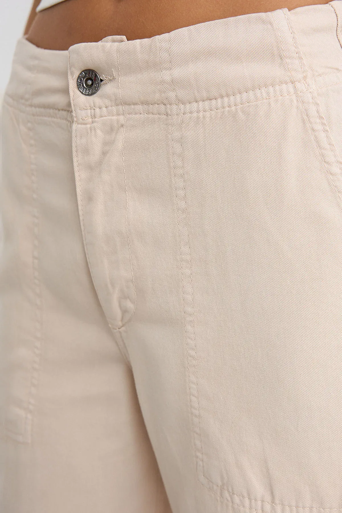 High Waist Wide-Leg Cotton Pants 5