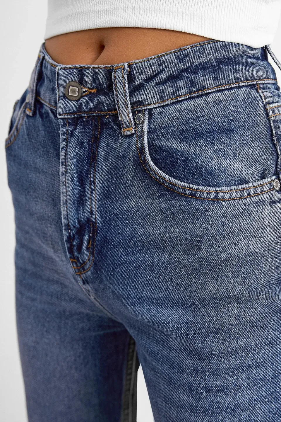 Yüksek Bel Straight Kot Pantolon 5