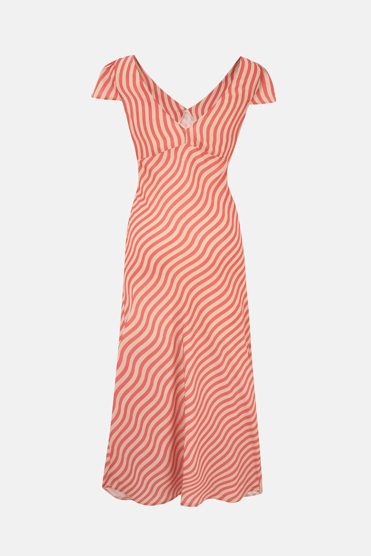 Diagonal Stripe Midi Dress 5
