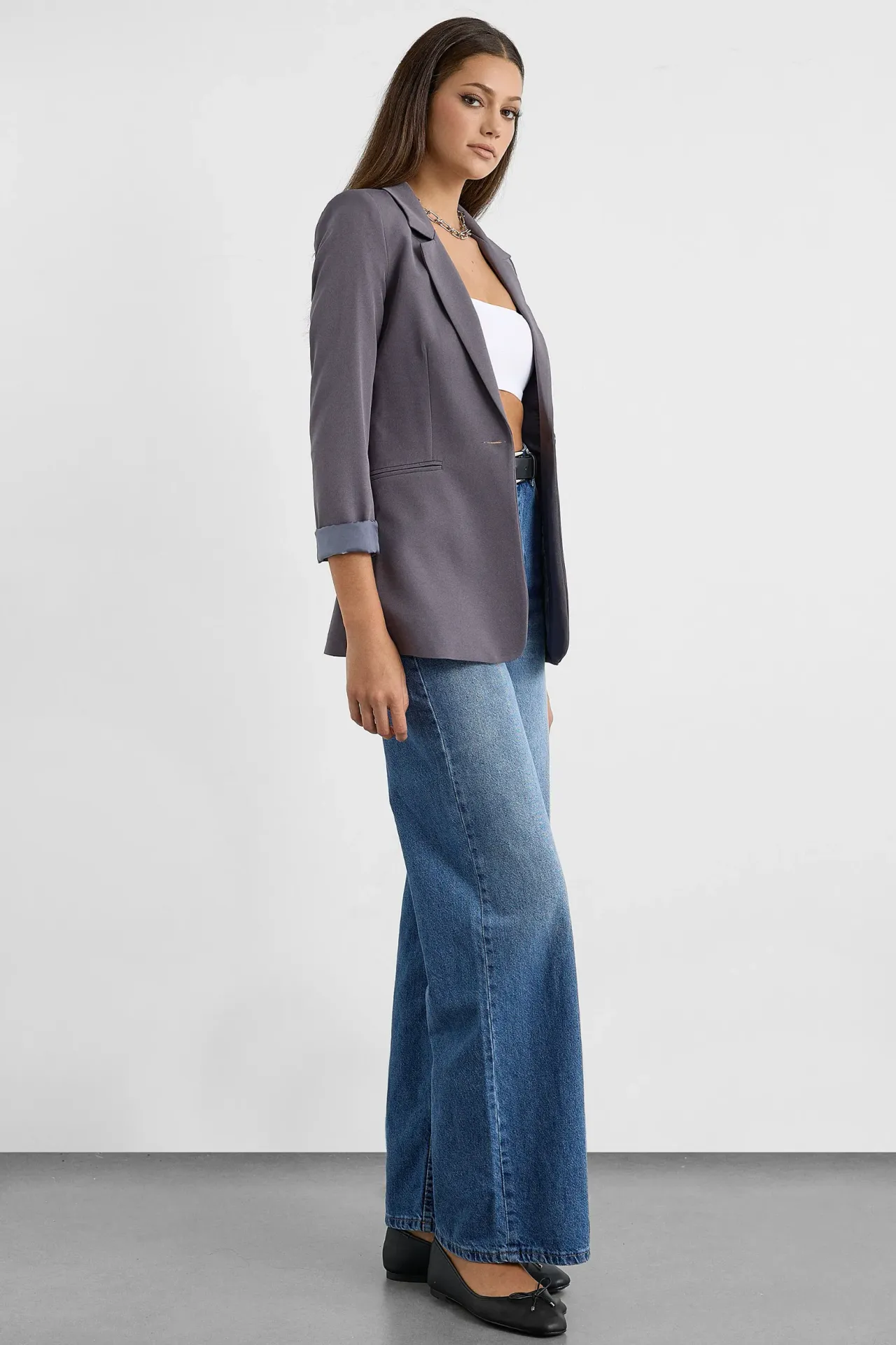 Buttoned Blazer