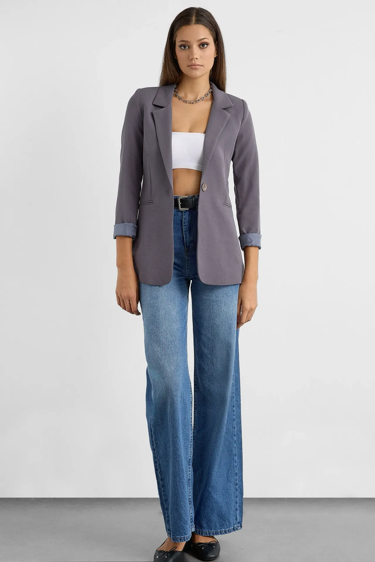 Buttoned Blazer