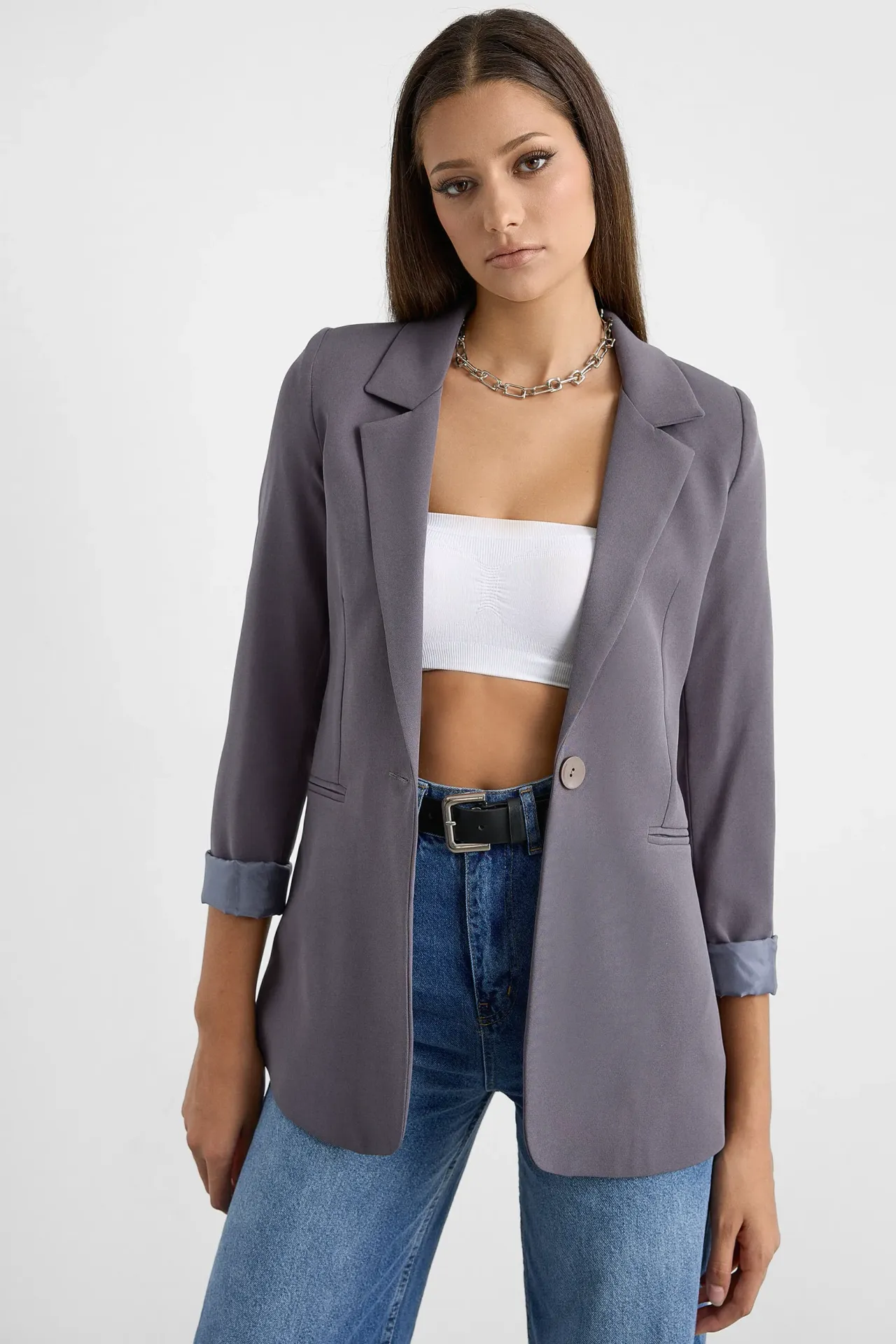 Buttoned Blazer