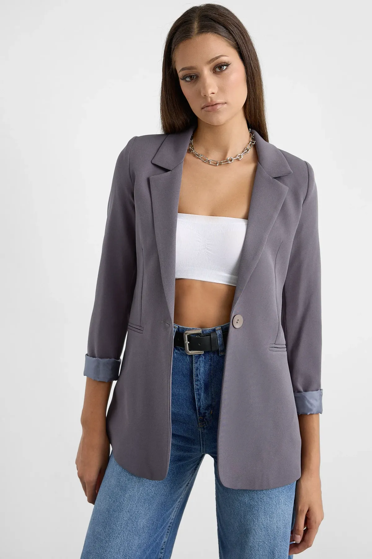 Buttoned Blazer 1