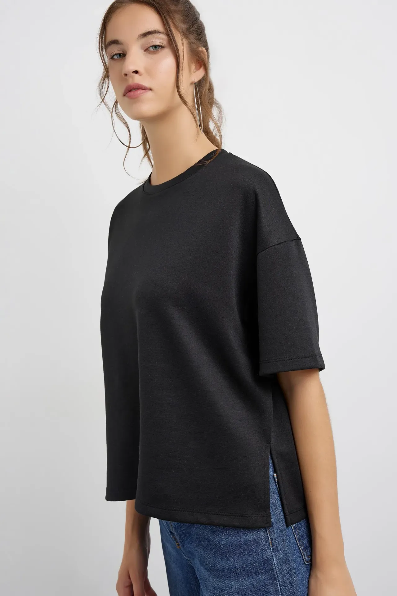 Black Boxy T-Shirt