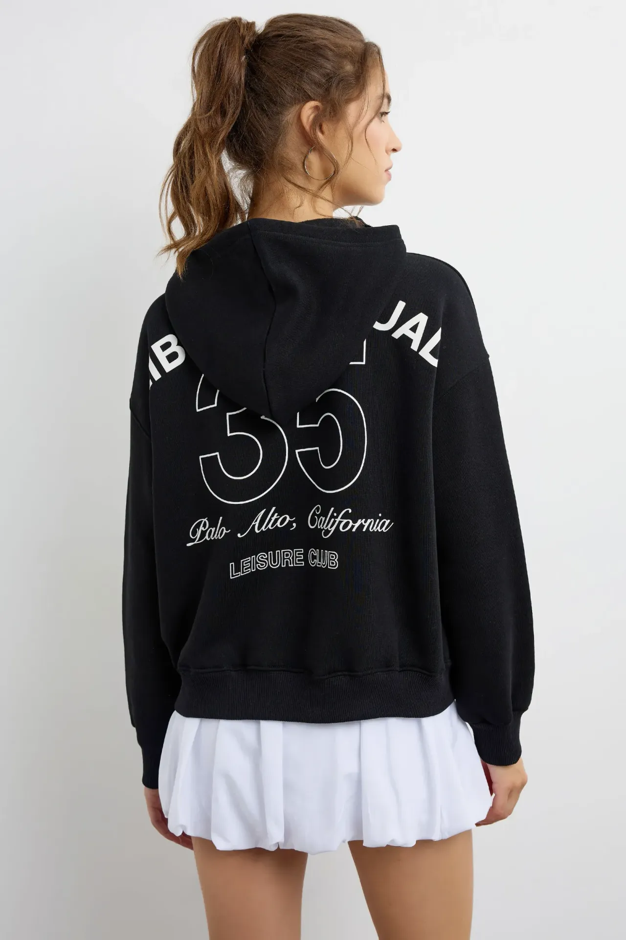 Oversized Printed Hoodie