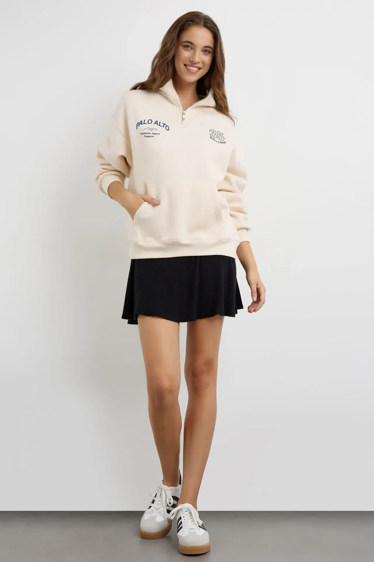 Oversized Printed Hoodie