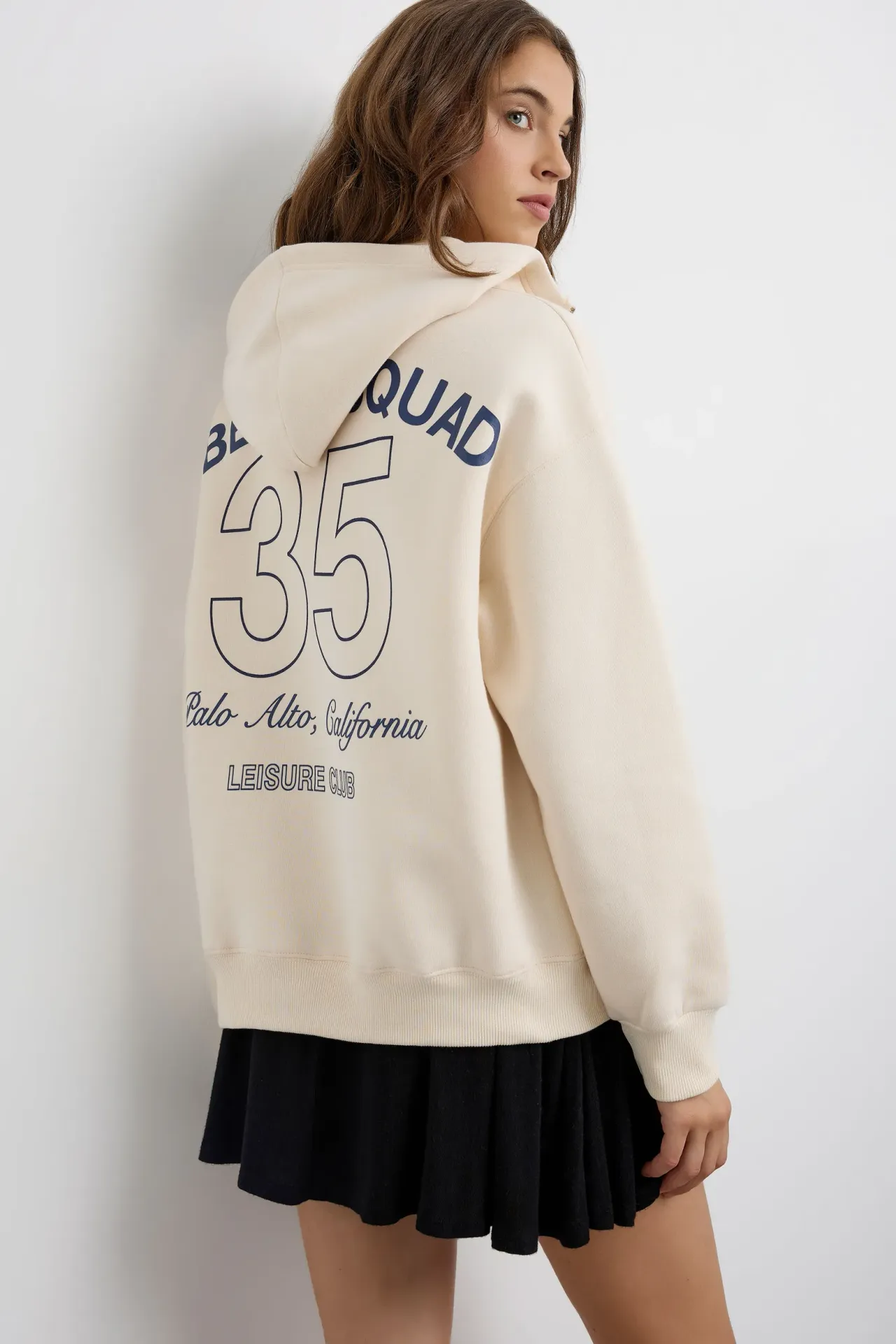 Oversized Printed Hoodie