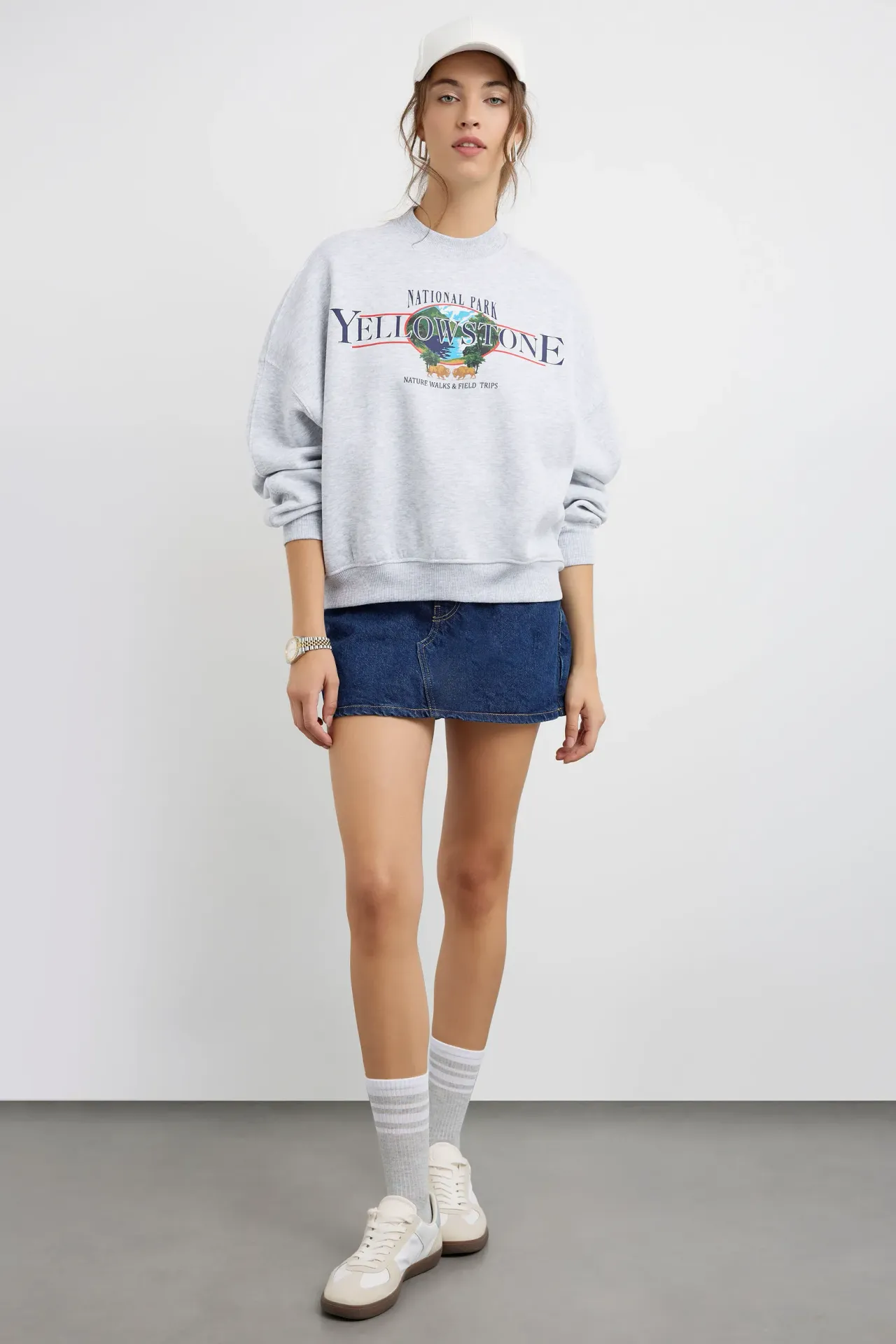 Oversized Printed Sweatshirt