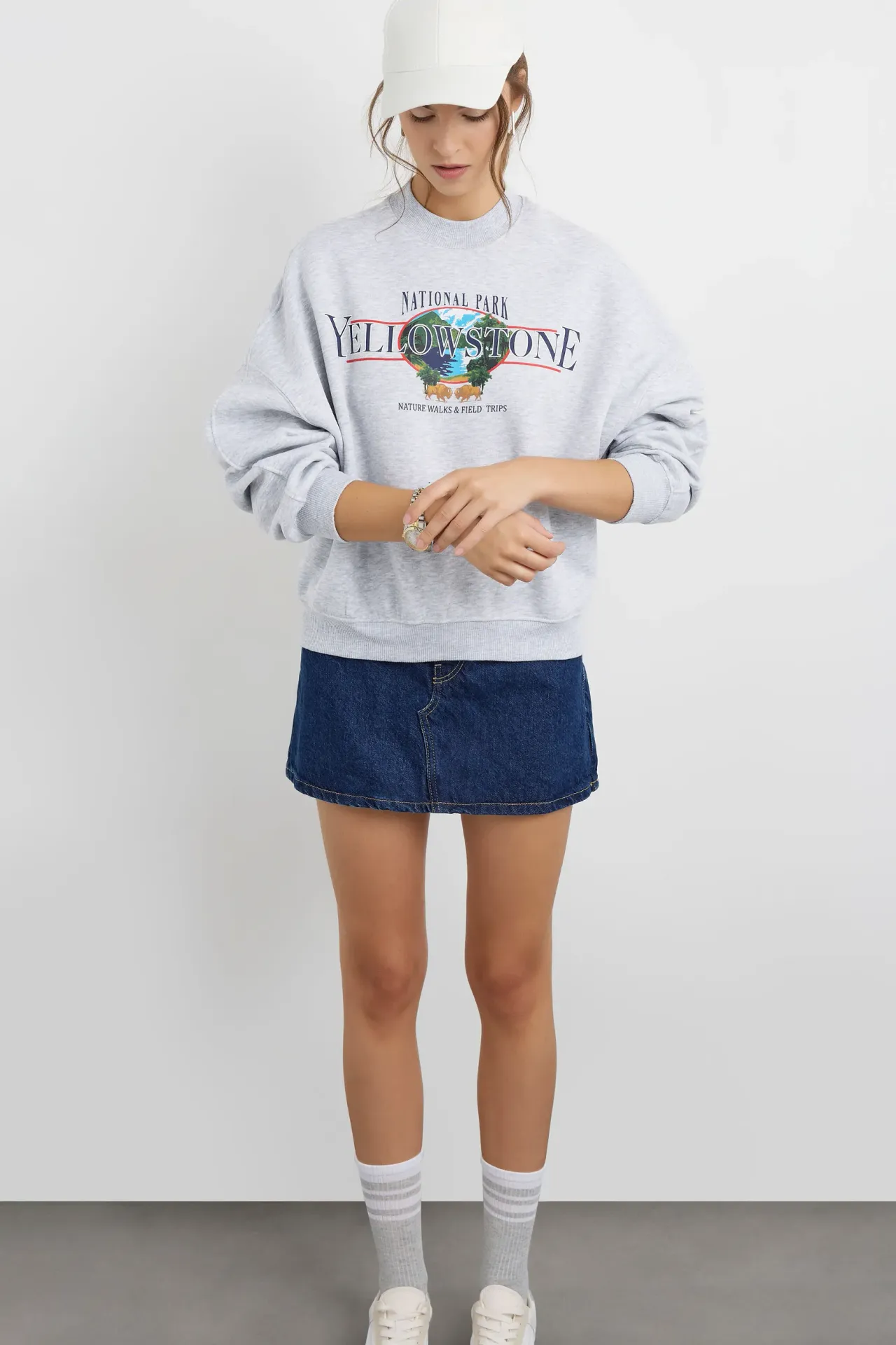 Oversized Printed Sweatshirt