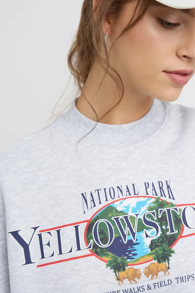 Oversized Printed Sweatshirt 6