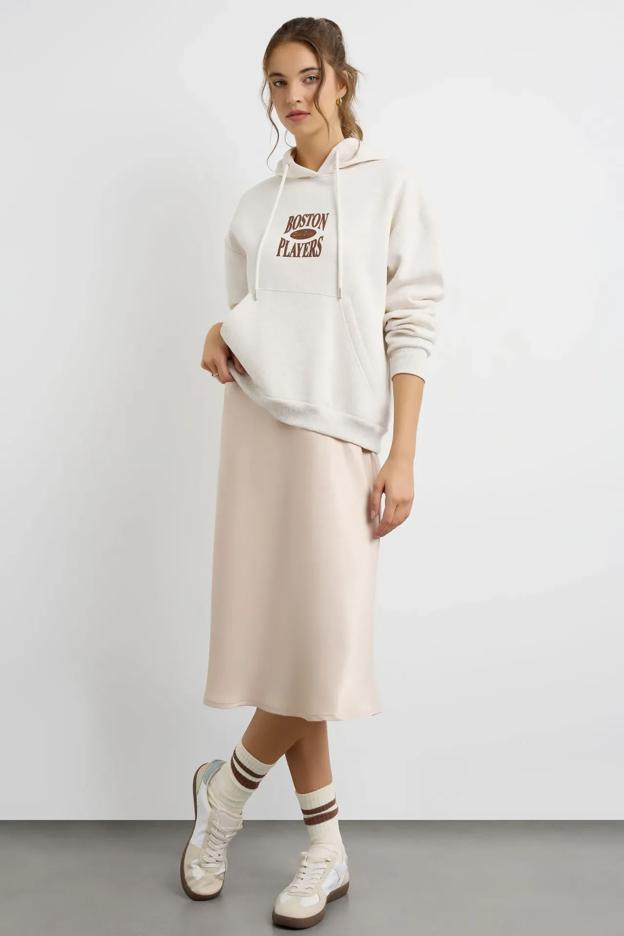 Oversized Printed Hoodie