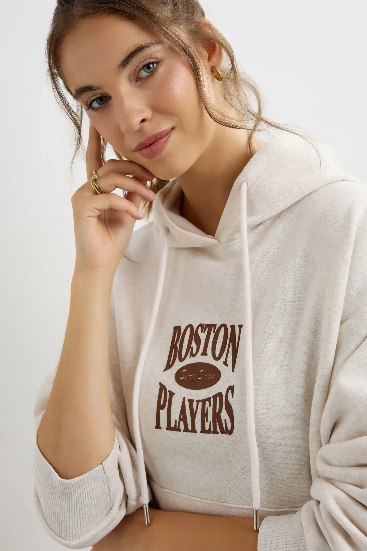 Oversized Printed Hoodie