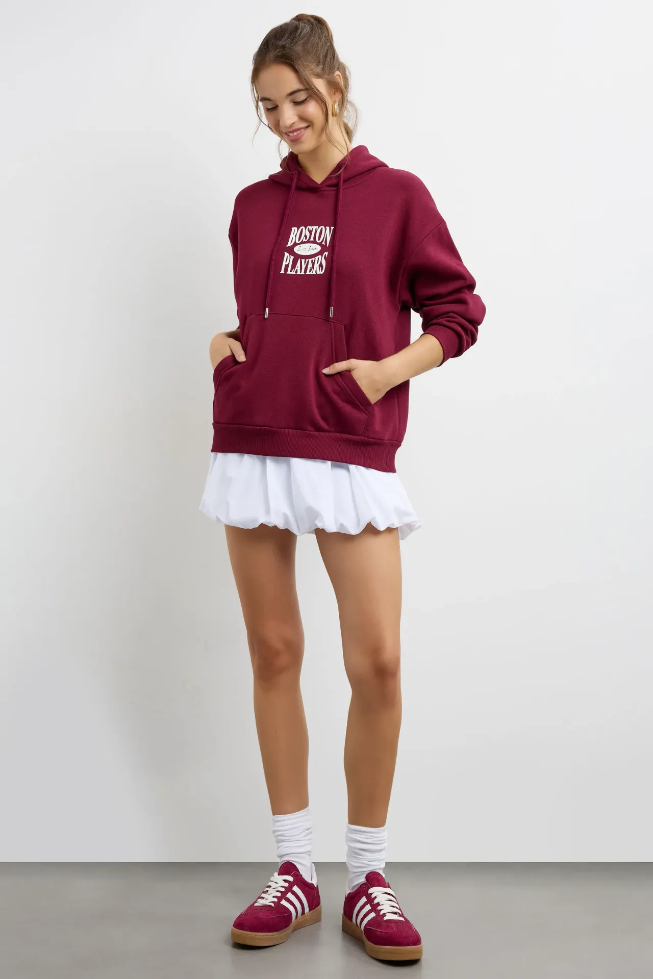 Oversized Printed Hoodie