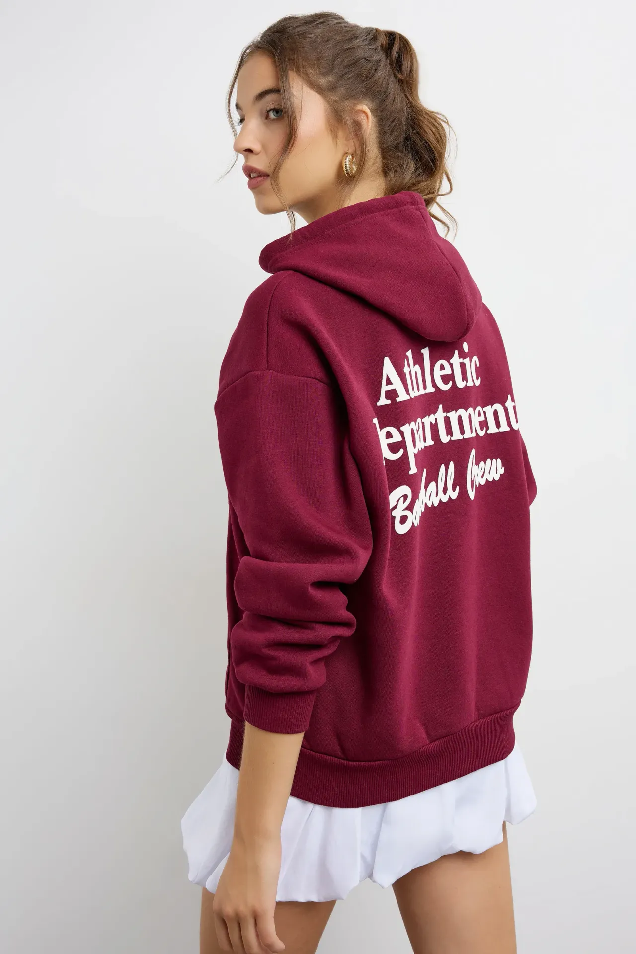 Oversized Printed Hoodie