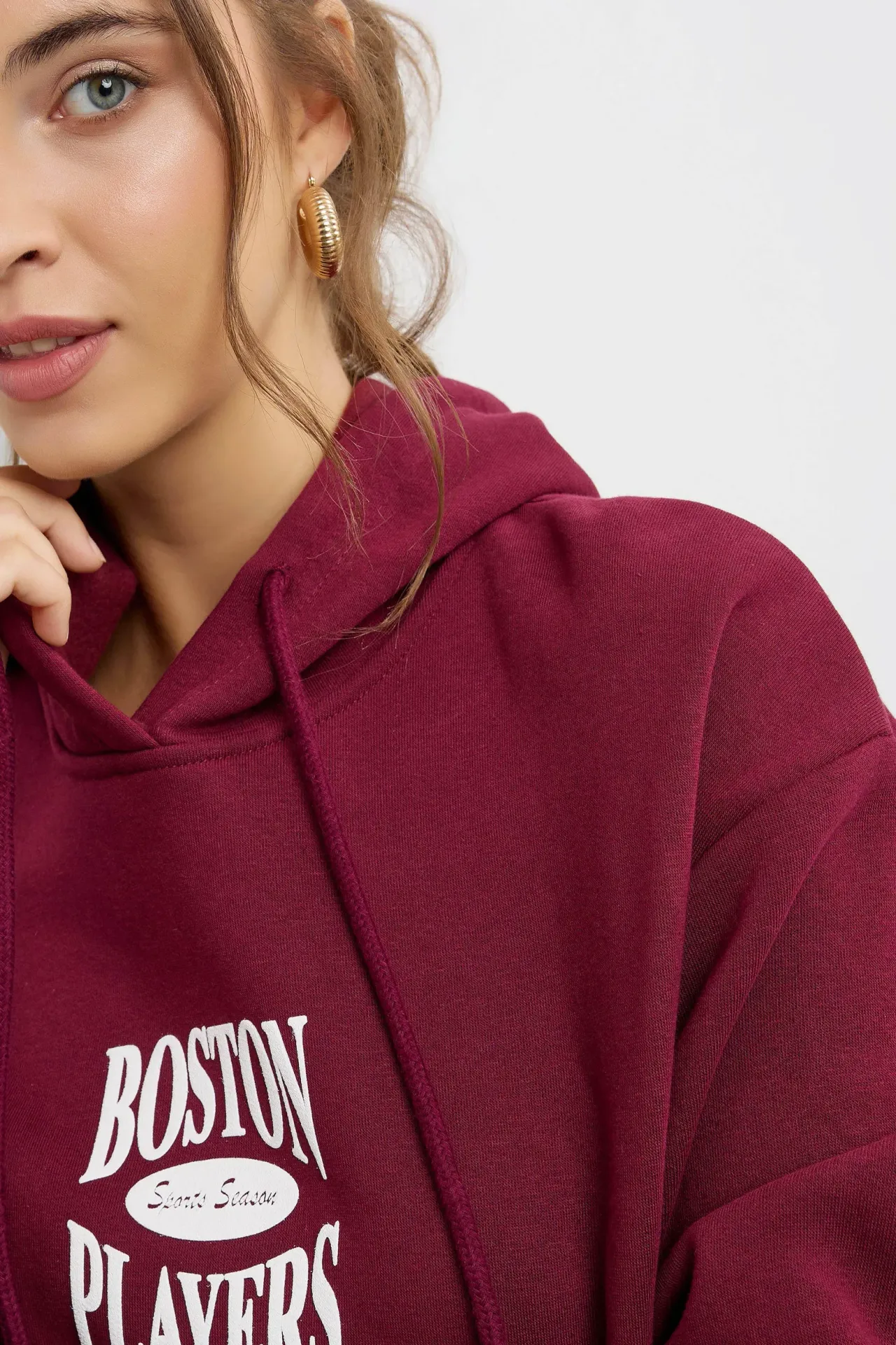 Oversized Printed Hoodie