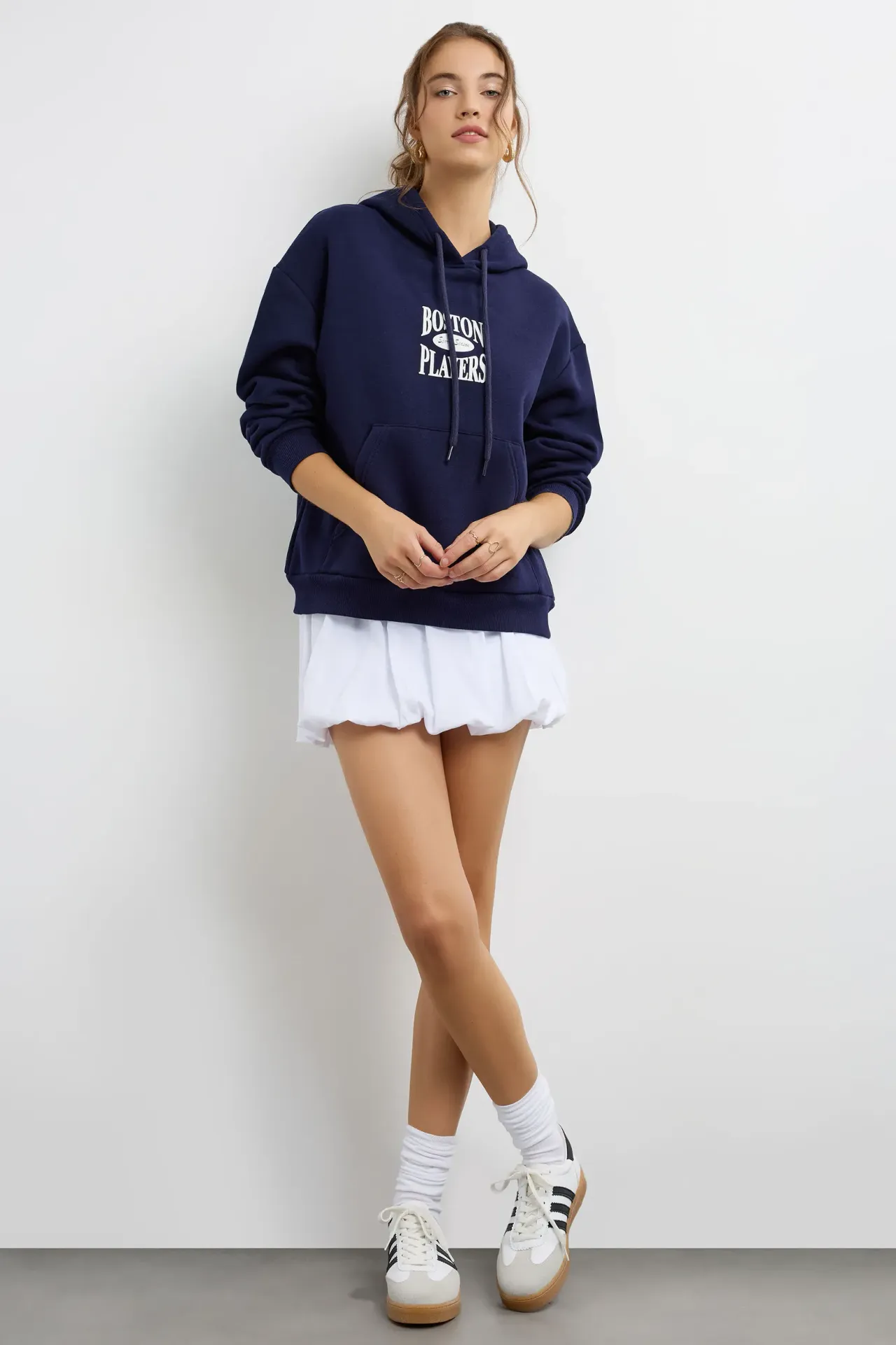 Oversized Printed Hoodie