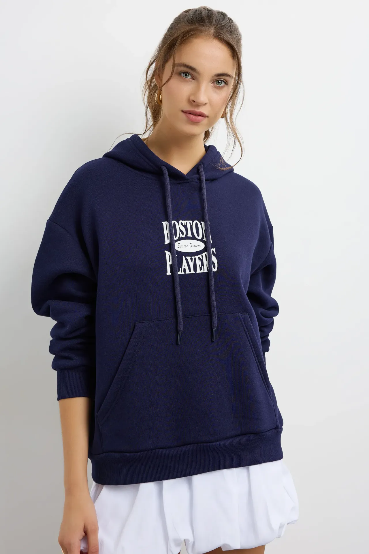 Oversized Printed Hoodie