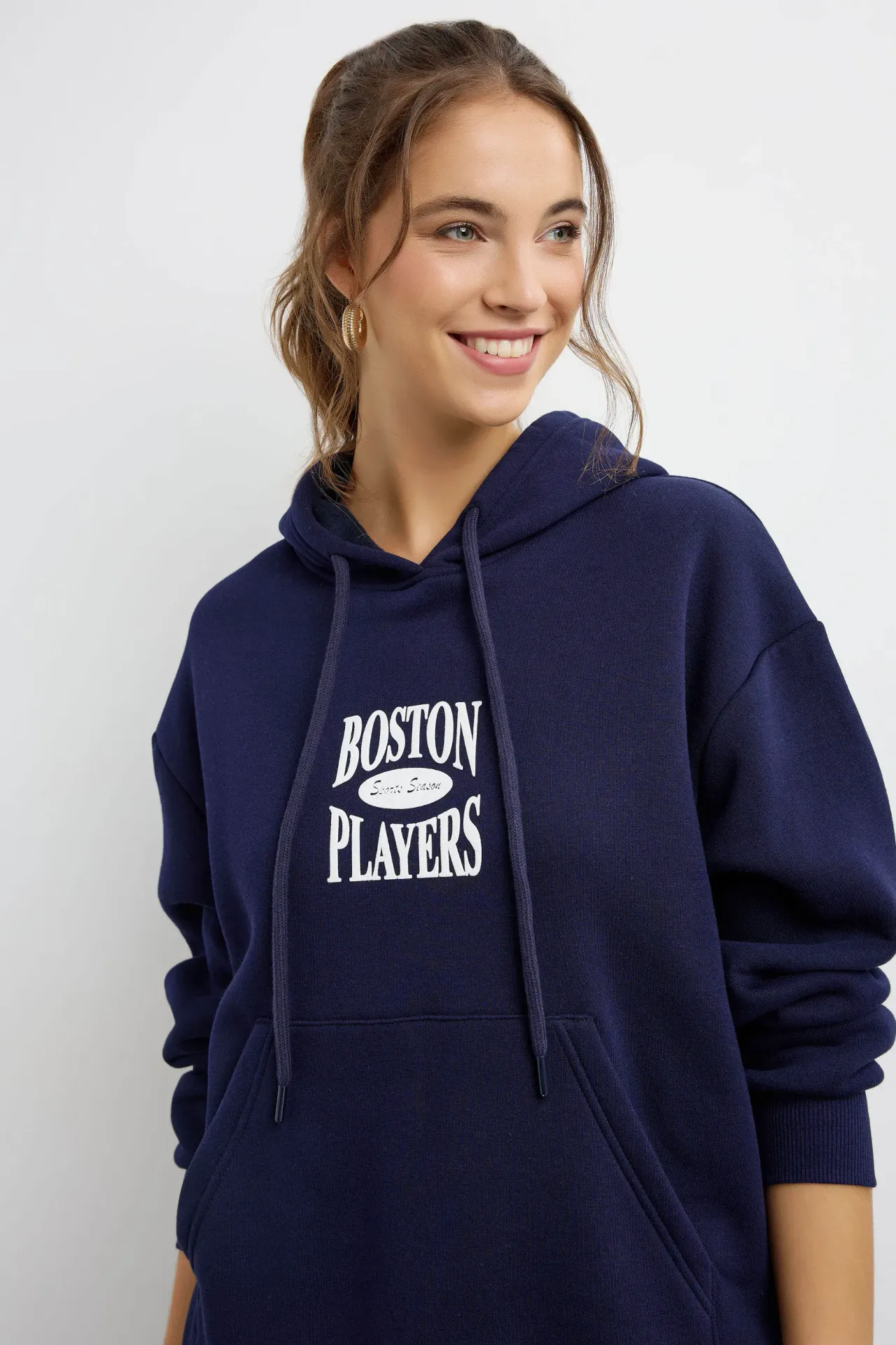 Oversized Printed Hoodie