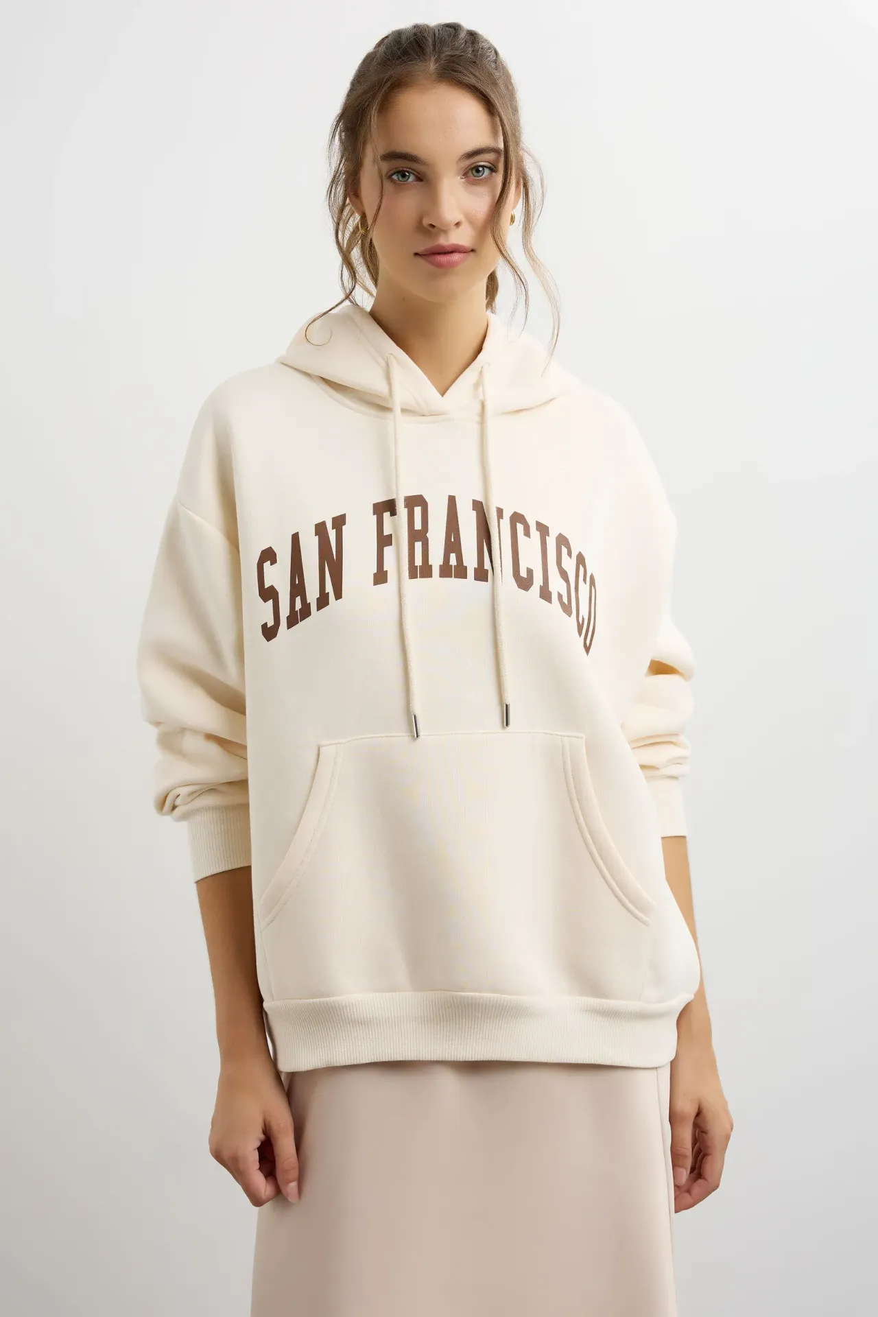 Printed Oversized Hoodie