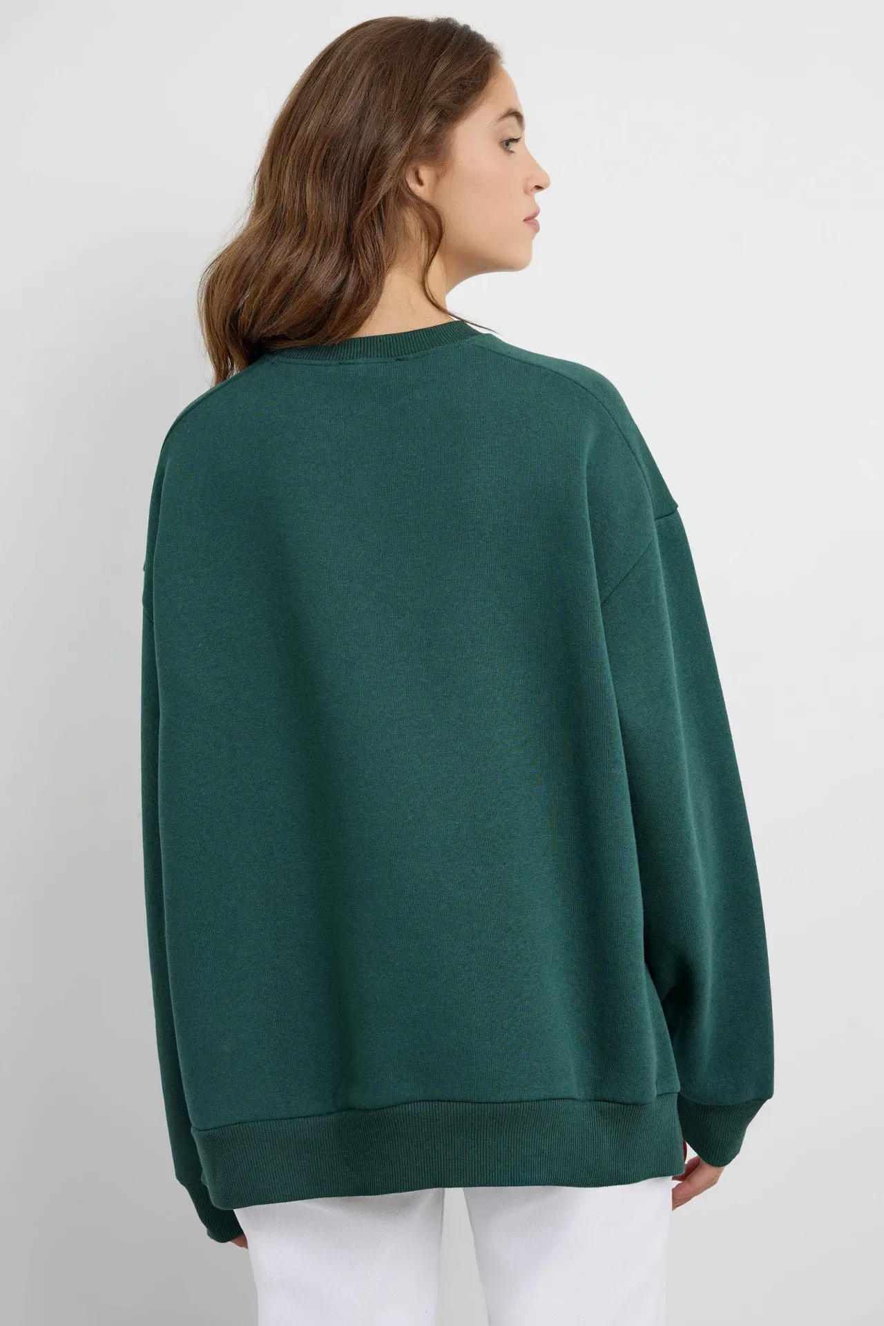 Oversized Zip-Detail Sweatshirt