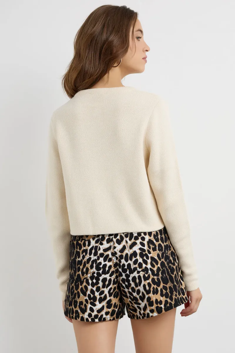 Buttoned Knit Cardigan 4