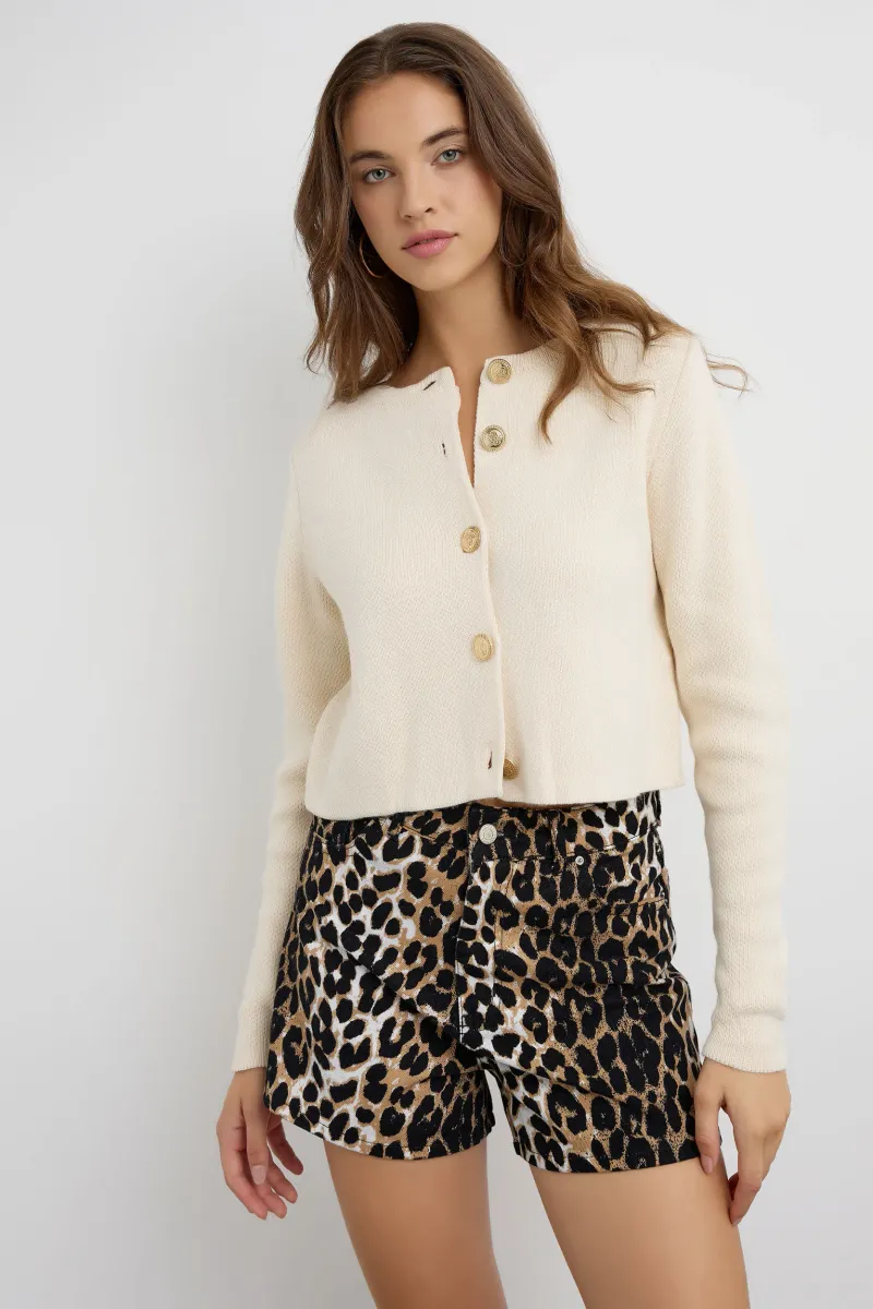 Buttoned Knit Cardigan 3