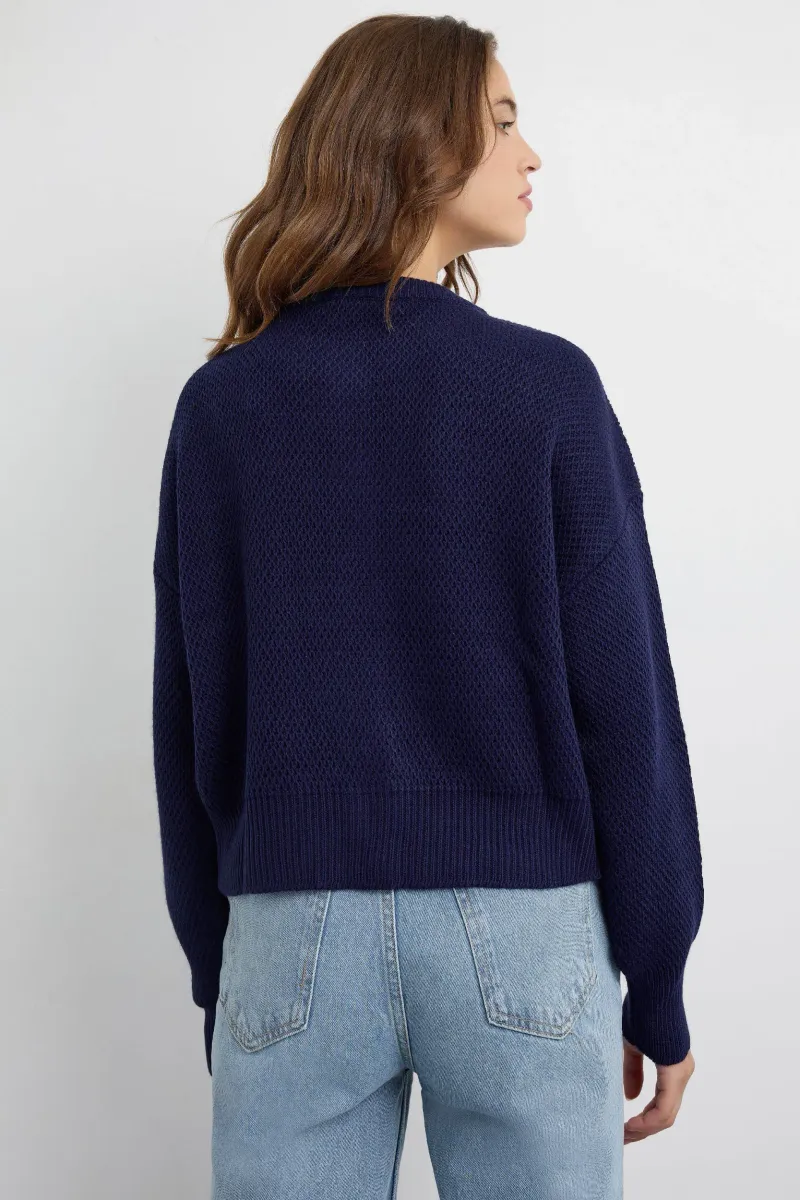 Textured Buttoned Cardigan 4