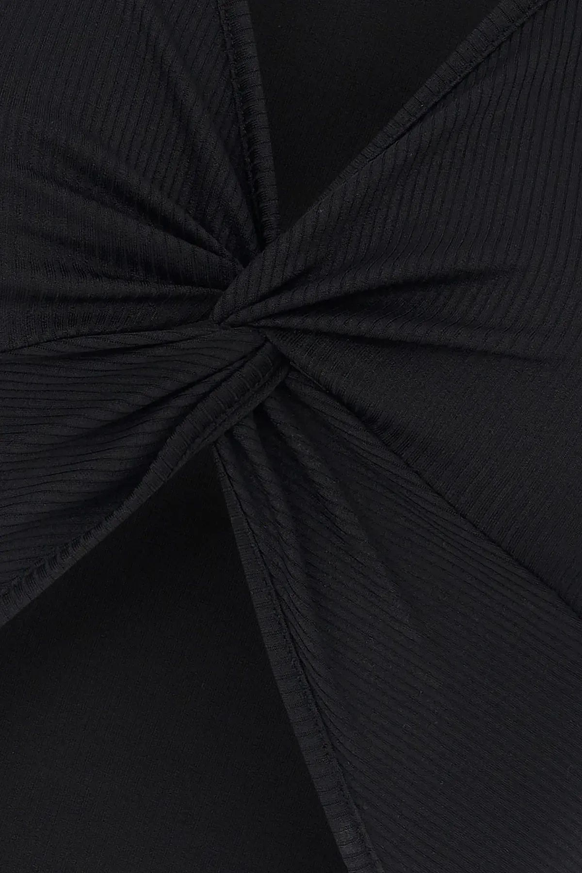  Solid Rib Twist Front Crop Top 5