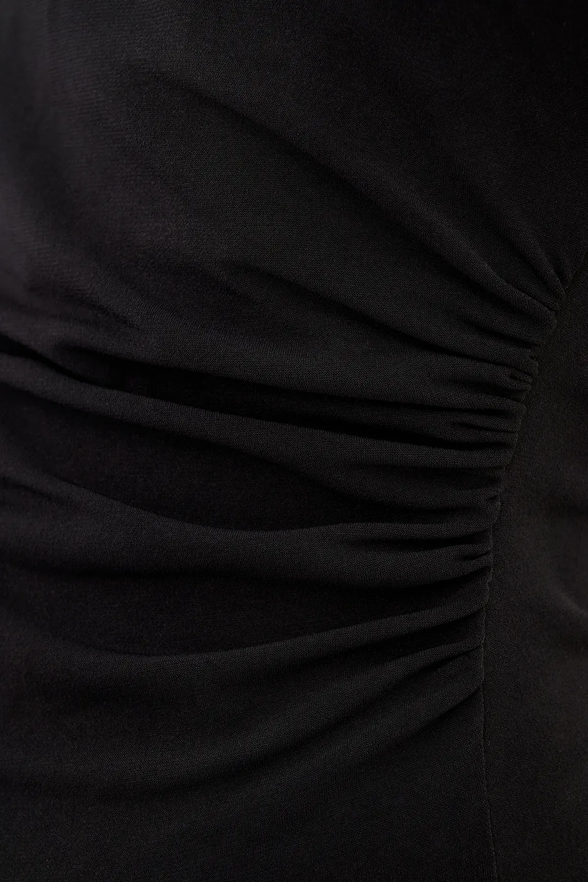 Asymmetric Open-Back Jersey Blouse 8