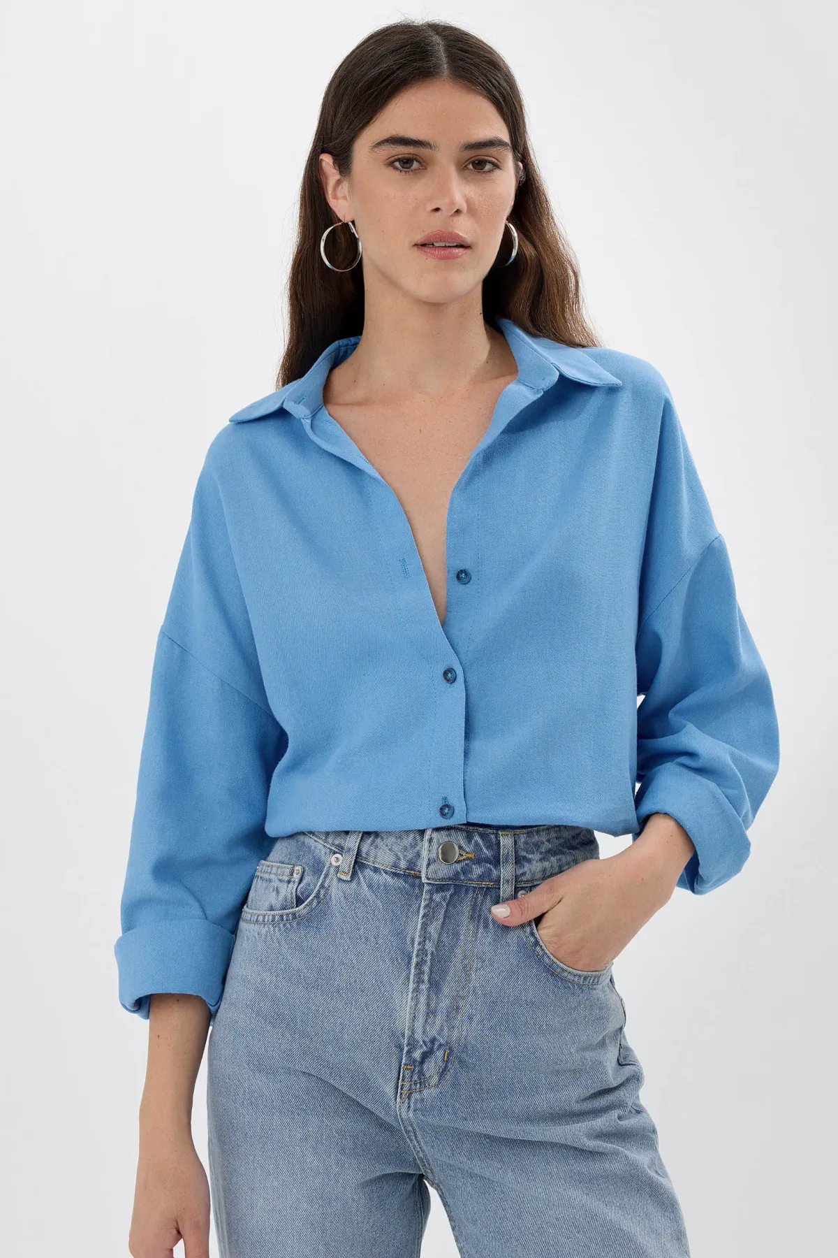 Classic Buttoned Long Sleeve Shirt 4