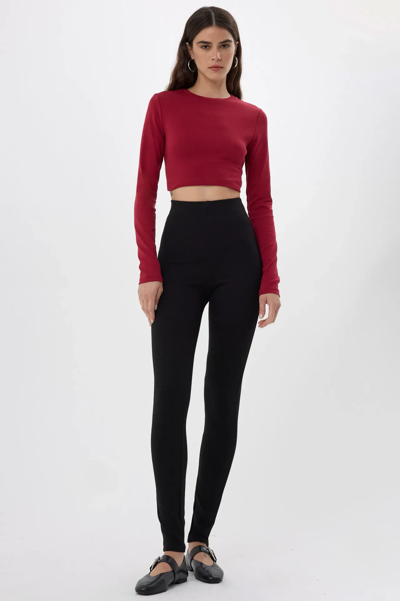 High-Waist Basic Leggings