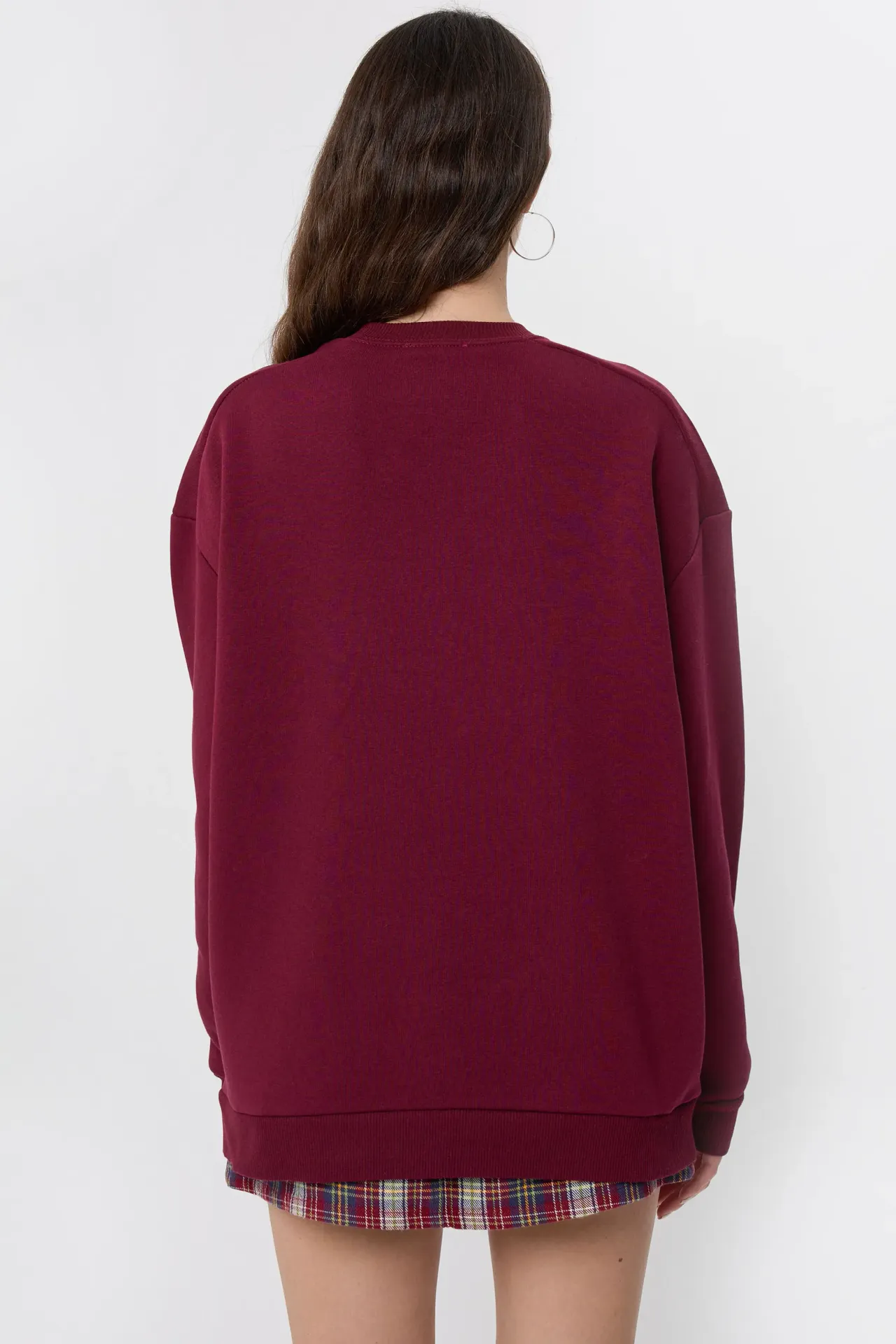 Oversized Zip-Detail Sweatshirt