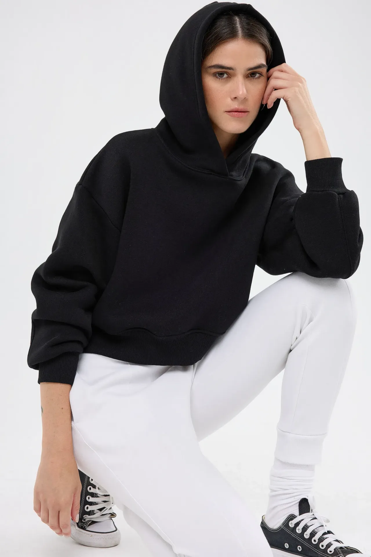 Relaxed Jersey Hoodie