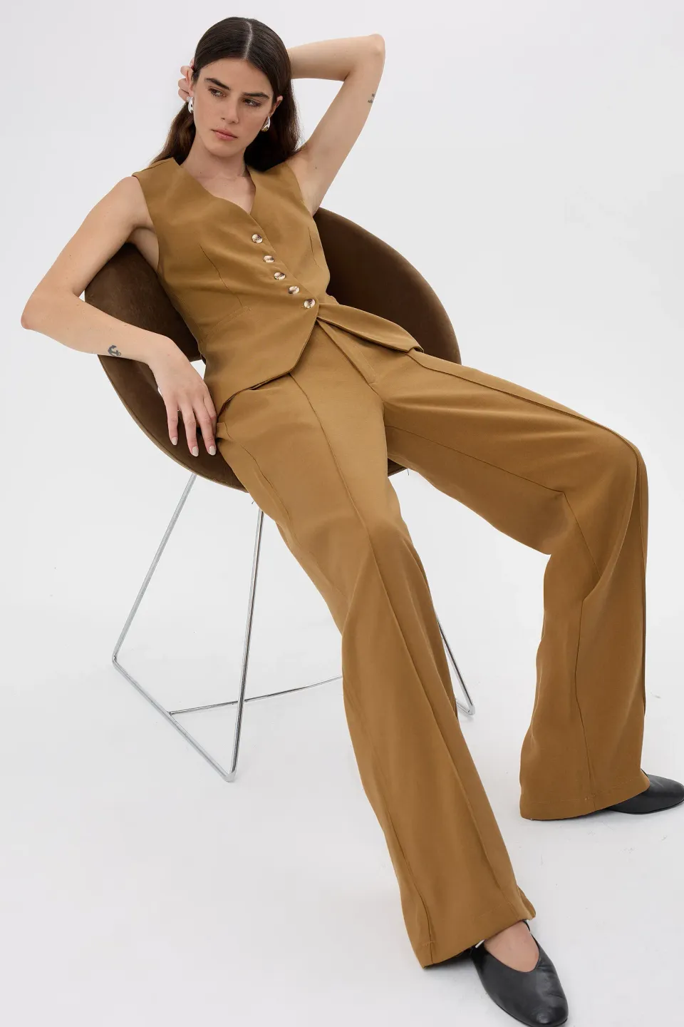 High-Waist Wide-Leg Pants