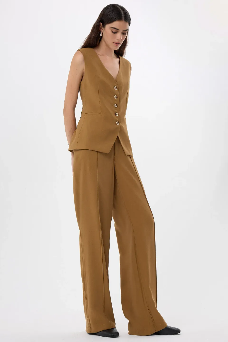 High-Waist Wide-Leg Pants