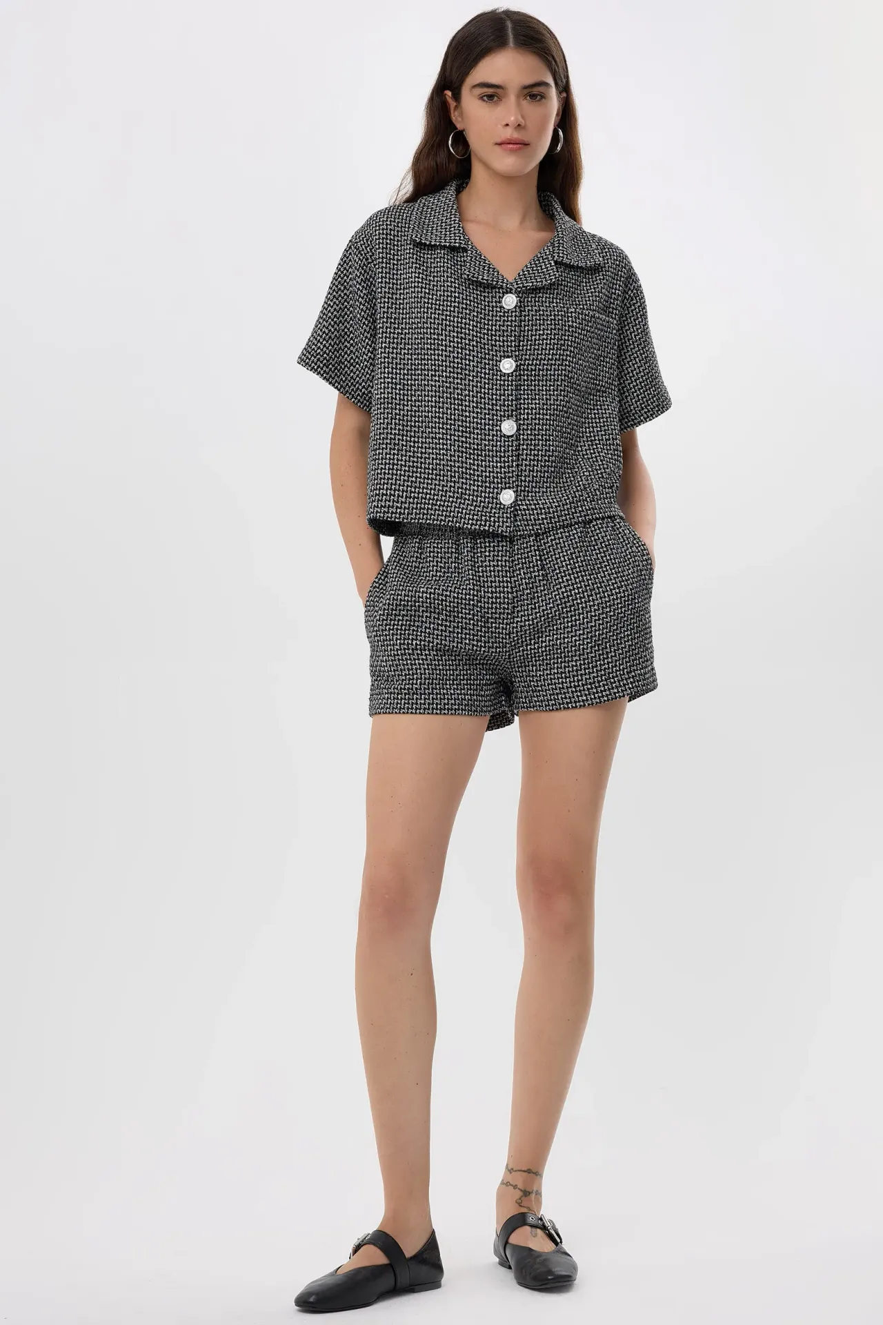 Tweed Shorts