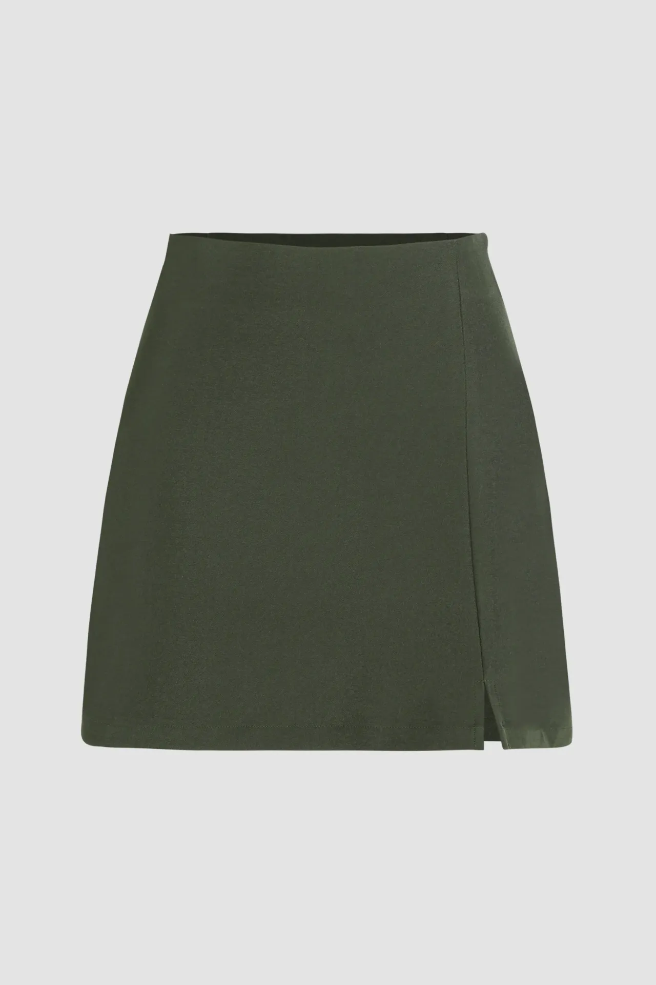 High-Waist Side-Slit Skirt