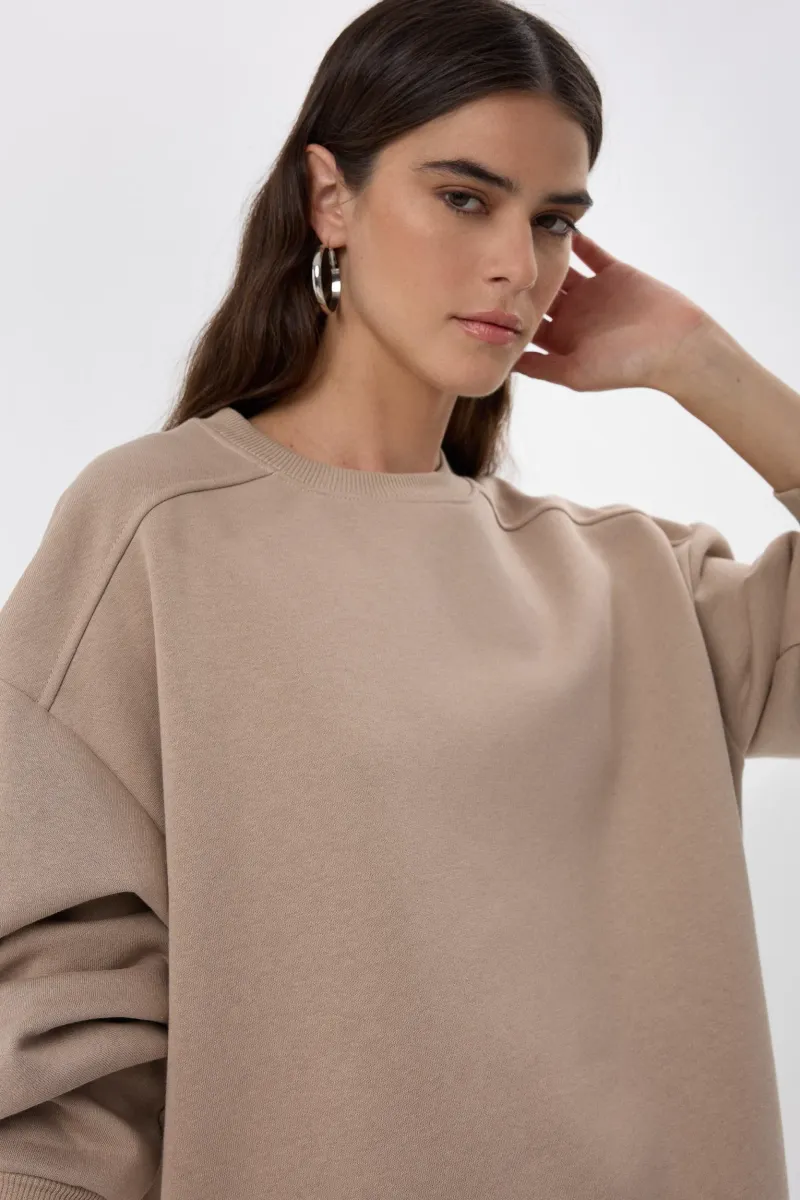 Oversized Zip-Detail Sweatshirt 5