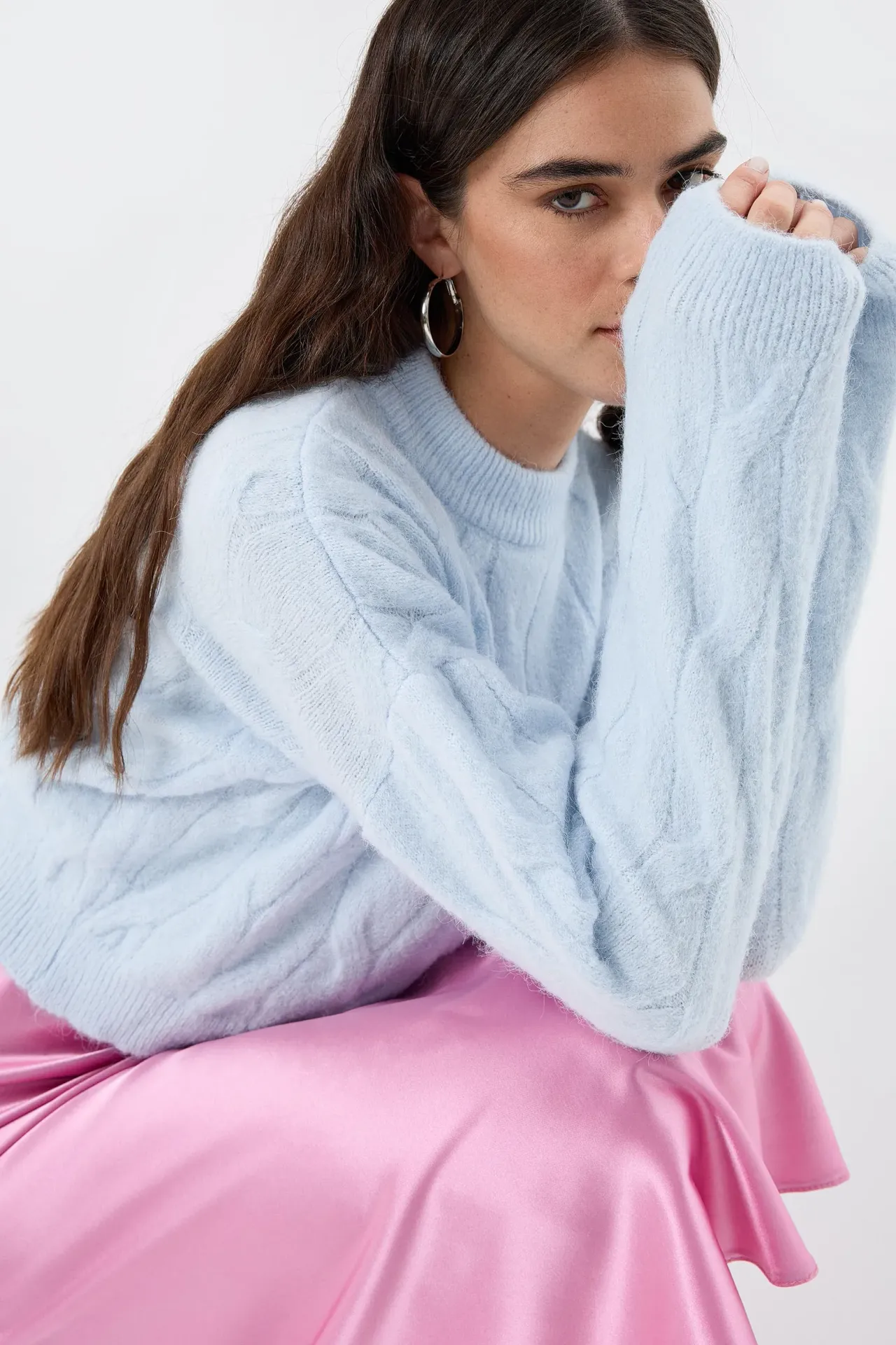 Knitted High-Neck Sweater