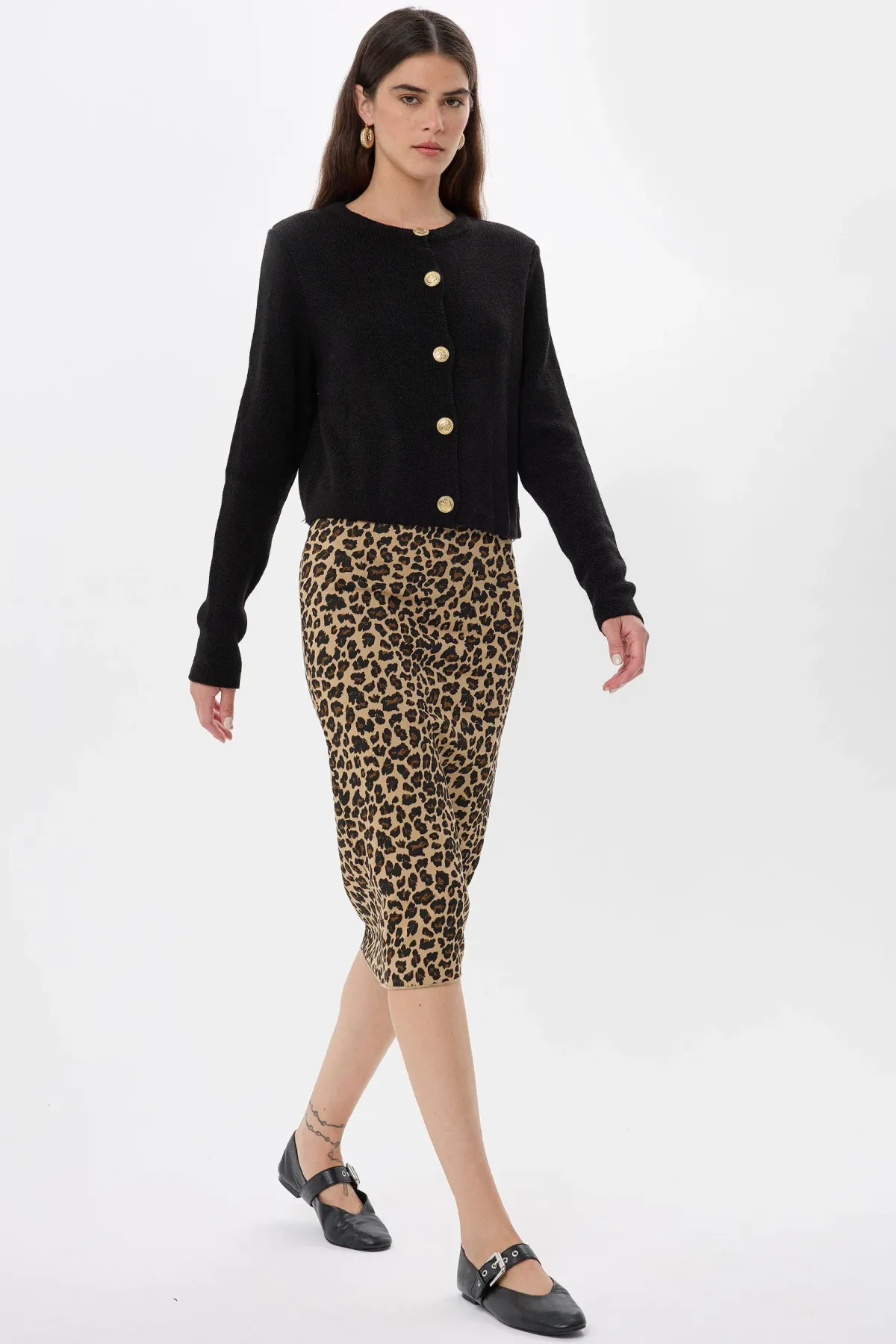 Buttoned Knit Cardigan 4