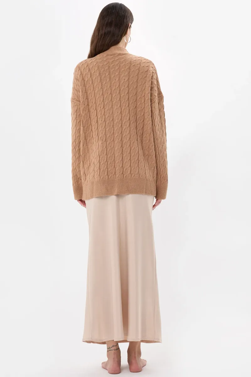 Oversized Knitted Buttoned Cardigan 5