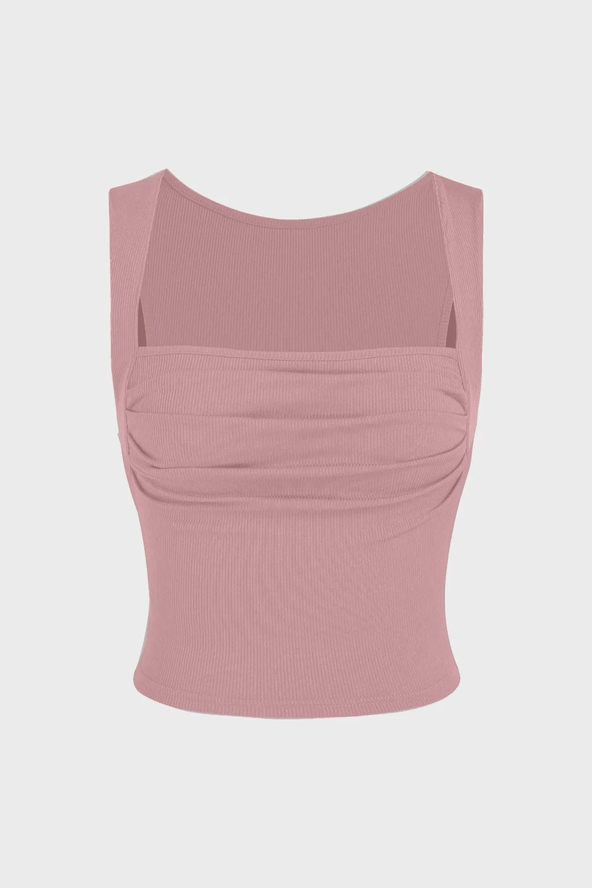 Ruched Square-Neck Blouse 1
