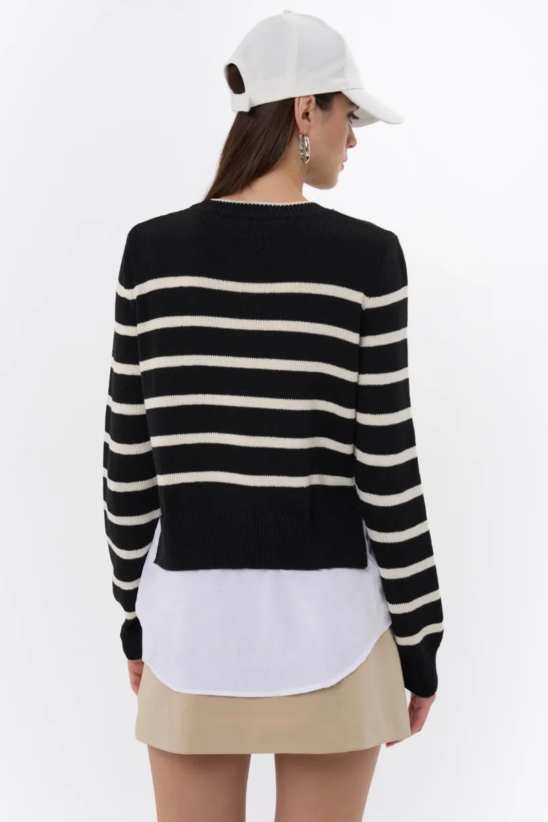 Striped Knit Sweater 5