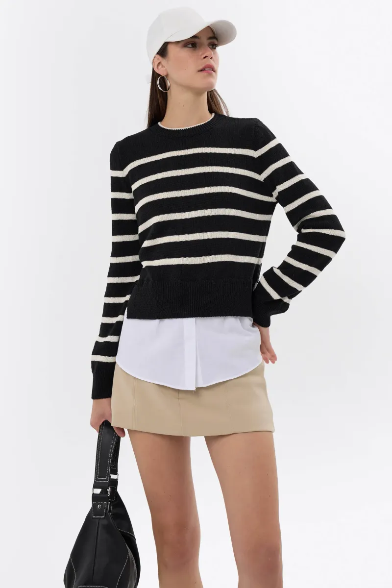 Striped Knit Sweater 3