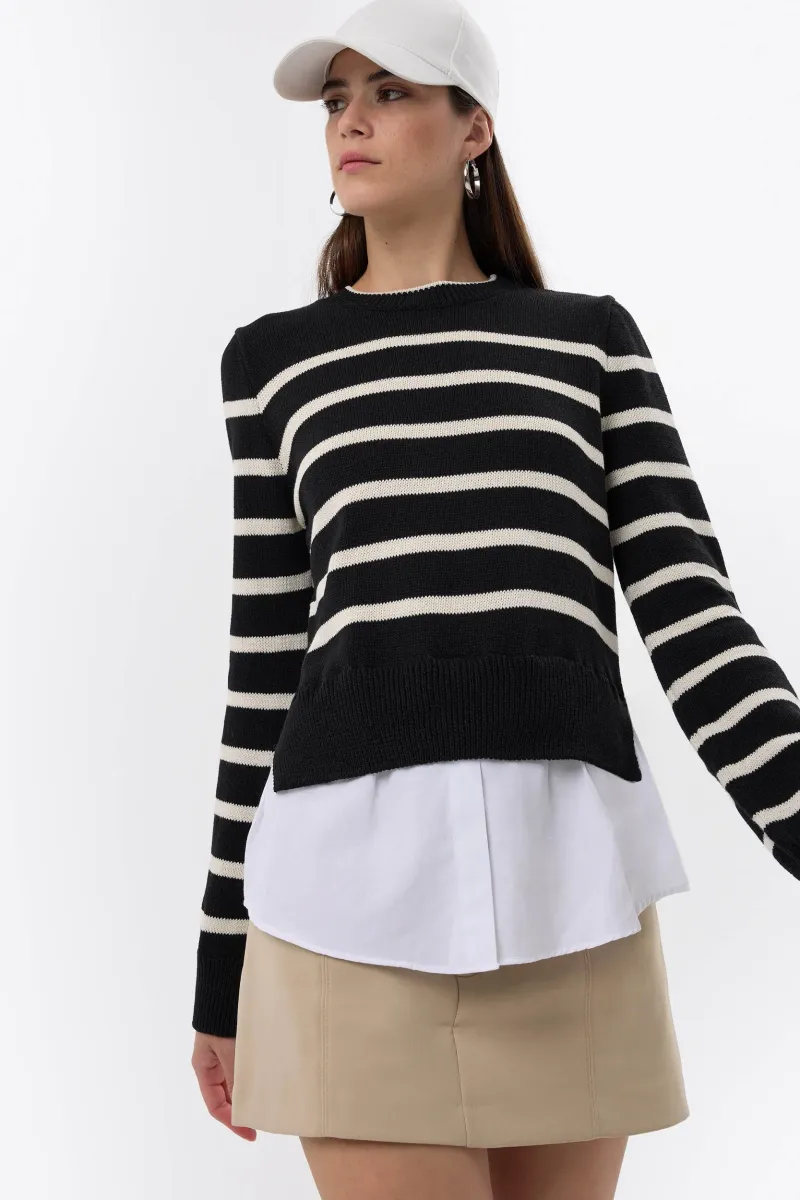 Striped Knit Sweater 4