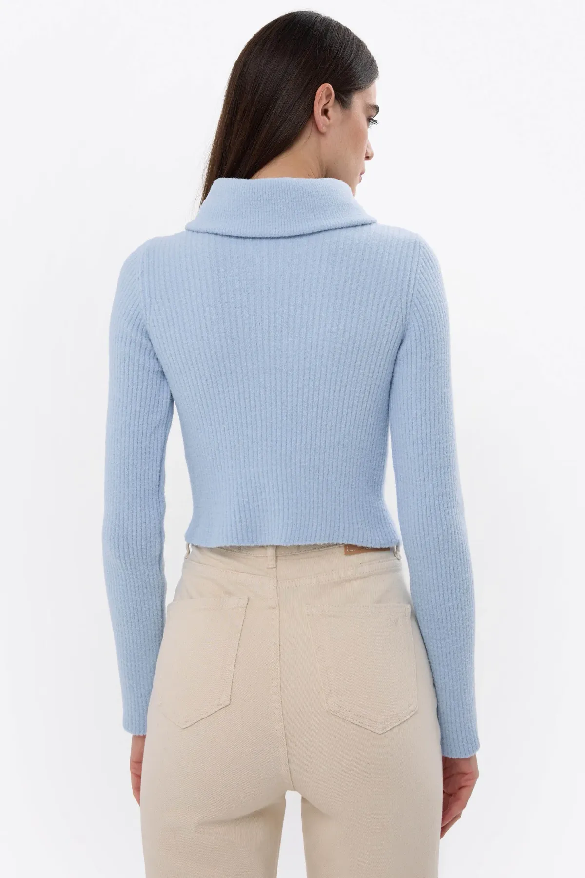 Zippered Knitted Sweater 5