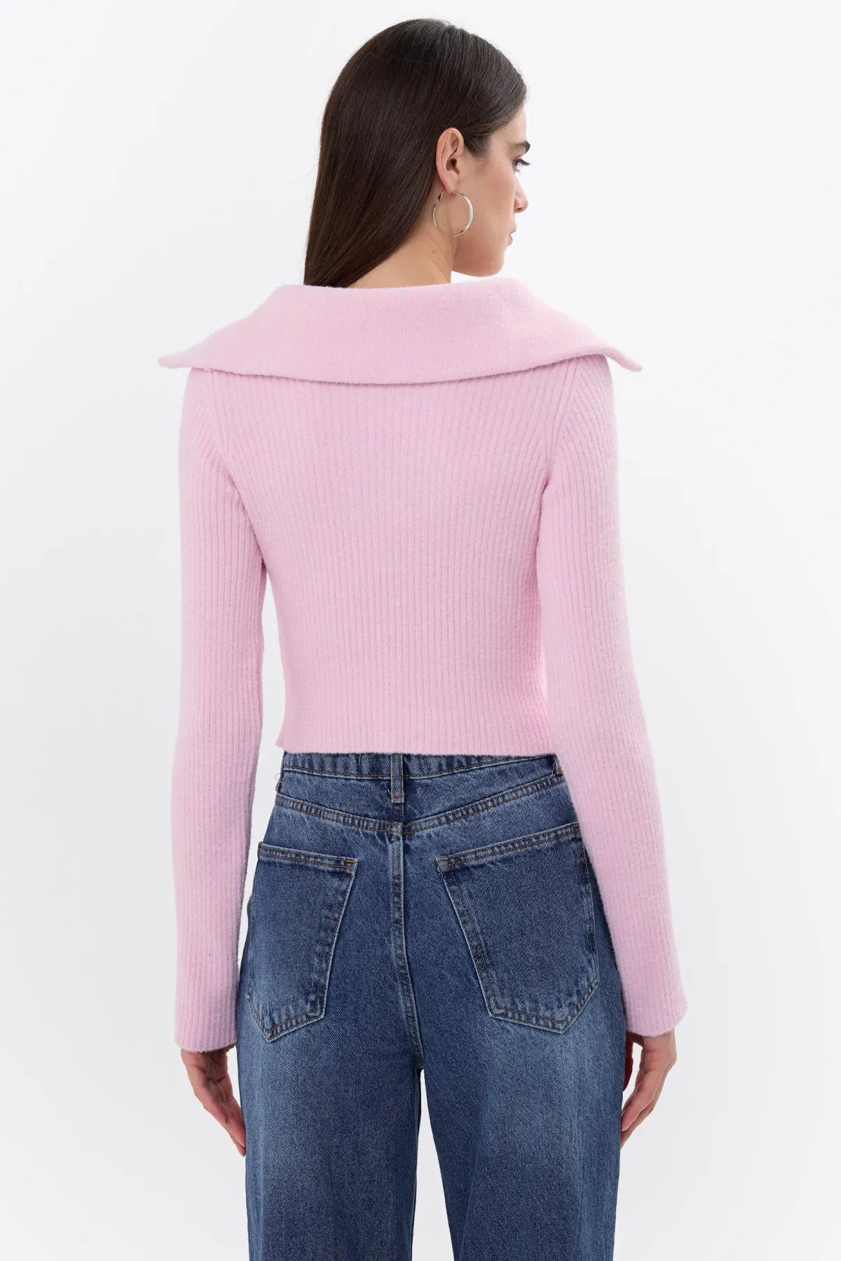 Zippered Knitted Sweater 5