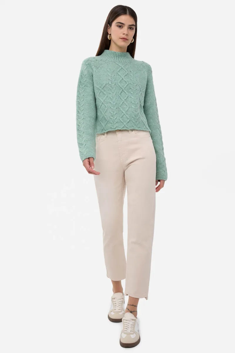 Knitted High-Neck Sweater 2