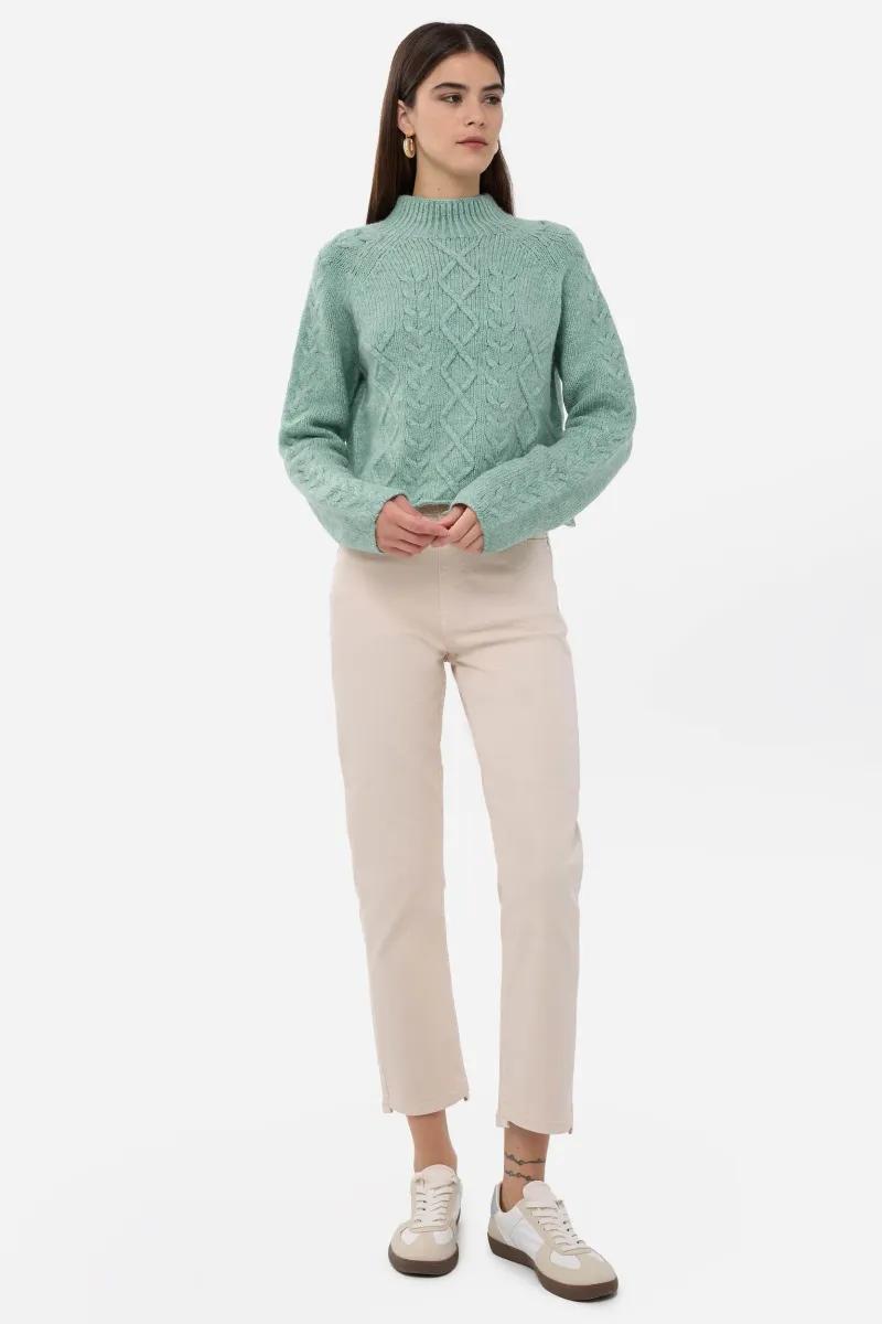 Knitted High-Neck Sweater 3